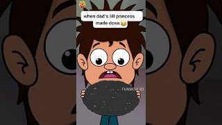 Dosa Ila kuda veyaccha🤣😜🌑 funmoji2d comedy villagecomedy dosa funny comedyshorts girl shorts [upl. by Annahsat]