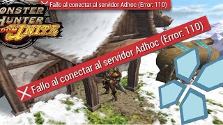 como solucionar error 110 en ppsspp y jugar en zero tier one MHFU [upl. by Bo165]