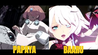 Guilty Gear Strive Papaya Bedman VS Baaru Elphelt High Level Gameplay [upl. by Ahsaeym]