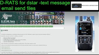 DRATS for Dstar Send files text and more Learning links Video [upl. by Lowis]