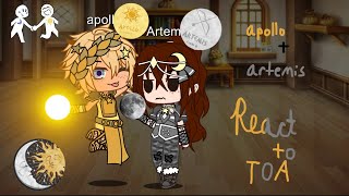 APOLLO AND ARTEMIS REACT TO TOA  pjohootoa  put in 2X [upl. by Senior]