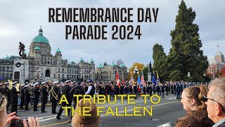 Victoria BC Honours Its Heroes on REMEMBRANCE DAY 2024 victoriabc [upl. by Eilatam]