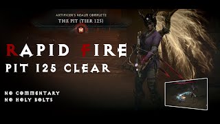 Tier 125 Pit  1352  Rapid Fire  Patch 142a Diablo 4 Season 4 [upl. by Griselda]