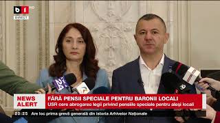 FĂRĂ PENSII SPECIALE PENTRU BARONII LOCALI Știri B1TV11 nov 2024 [upl. by Lemyt]