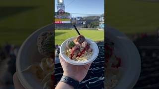 This spaghetti and meatballs is actually a dessert 🤨 baseball mlb [upl. by Vierno]