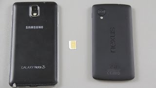 How To Transfer Swap your SIM Card from your Note 3 to Nexus 5 [upl. by Heall]