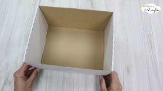 ❤🌹 👉 CAJA de CARTON para Organizar tu Hogar ♻ IDEAS FACILES [upl. by Slohcin]