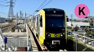 Los Angeles Metro K Line Southern Segment Ride Redondo Beach to AviationCentury [upl. by Assadah]