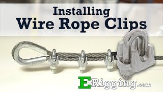 Installing Wire Rope Clips  The Right Way [upl. by Boyes]