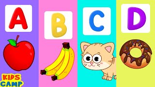 Learn ABC With Alphabet Song  Phonics Song  Nursery Rhymes For Kids  KidsCamp [upl. by Rednasela]