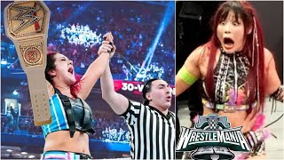 Bayley Defeats Iyo Sky And Wins WWE Womens Championship At WrestleMania 40 [upl. by Asinla]