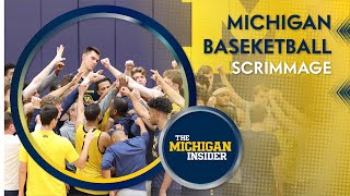 Michigan Basketball Scrimmage Footage  5on5 full court highlow cut [upl. by Zarihs]