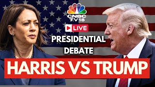 US Presidential Debate 2024 LIVE Donald Trump vs Kamala Harris Presidential Debate  USA News N18G [upl. by Dyoll691]