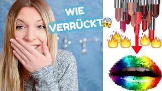 Alle LIPPENSTIFTE SCHMELZEN amp ZUSAMMEN MISCHEN  was passiert DIY l Kathinska [upl. by Bittner]