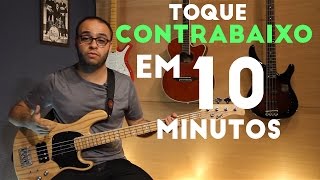 Toque Contrabaixo em 10 minutos Aula de Baixo para iniciantes [upl. by Hoseia]