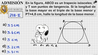 Ejercicios de geometría pre universitaria  UNMSM 2011II  Ejercicios de examen de admisión [upl. by Raddatz]