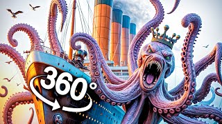 Kraken Attack Titanic and You  360 VR [upl. by Edy828]