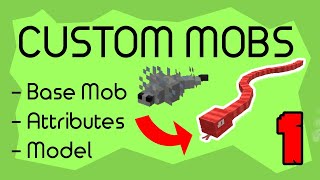 Make Your Own CUSTOM MOBS 1  Minecraft Data Pack Tutorial [upl. by Eilis]