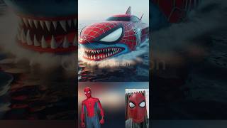 superheroes but boat shark 😱🔥Marvel amp DCAll Characters marvel avengersshortsrobot [upl. by Nywg616]