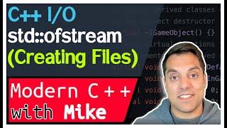 Creating a new file in C amp appending  StreamBased IO part 5 of n  Modern Cpp Series Ep 195 [upl. by Rabi]