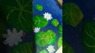 Water lily painting nature painting shortsdrawing shorts [upl. by Featherstone]