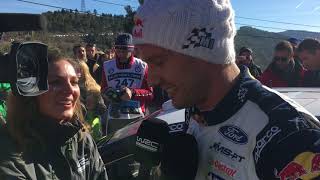 Seb Ogier win MonteCarlo Rally 2018 first words at the end ss17 [upl. by Ahsenroc]