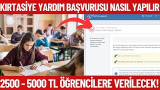 Öğrencilere 2500  5000 TL Kırtasiye yardımı yapılacak Kırtasiye yardım başvurusu nasıl yapılır [upl. by Halle772]