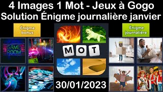 4 Images 1 Mot  Jeux À Gogo  30012023  Solution Énigme Journalière  janvier 2023 [upl. by Erotavlas]