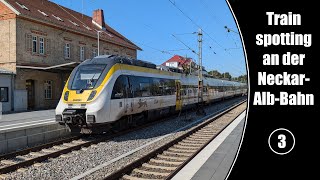 Trainspotting an der NeckarAlbBahn 3 [upl. by Rosalinde326]