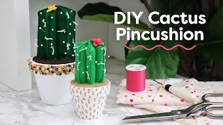 How to Make A Cactus Pincushion  DIY Easy Pincushion Ideas [upl. by Spiro]