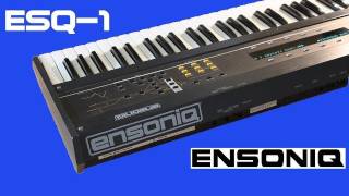 ENSONIQ ESQ1 Synth 1986  DEMO [upl. by Jerad]