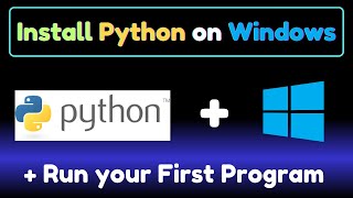 How to Download amp Install Python on Windows Laptop or PC [upl. by Adnert]