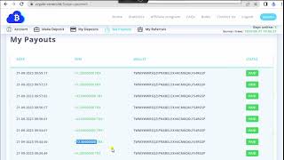 Dubai Admin Doubler Site Launched  Crypto Convert  Live Deposit Proof  New doubler site [upl. by Nnyroc172]