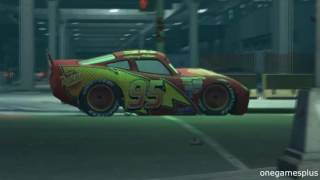 Night City Race Track v2 Lightning McQueen disney pixar car by onegamesplus [upl. by Johen976]