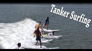 2015 Texas City Kite Fest Hydrofoil race and Tanker Surfing [upl. by Apoor]