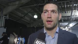 UFC 210 Chris Weidman Backstage Interview [upl. by Anrym]