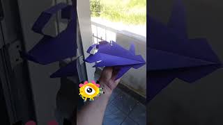 Avião de papel que voa e super foguete de papel que voa muito rápido Origami De Papel Fácil [upl. by Naujuj4]