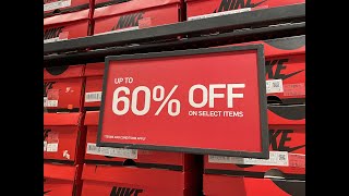 NIKE FACTORY OUTLET STORE PASEO STA ROSA LAGUNA UP TO 60 SALE [upl. by Drawoh]