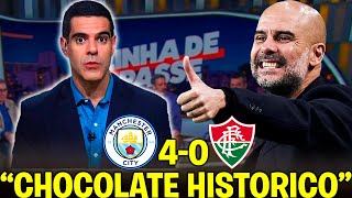 PÓS JOGO MANCHESTER CITY 4X0 FLUMINENSE  CHOCOLATE HISTORICO [upl. by Halladba]