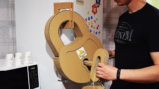 How to Make Fully Functional Lock from Cardboard mr hotglues family [upl. by Hubie]