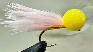 Washing Line Trout Attractor  The Candy Booby flyfishing fishing flytying [upl. by Aicilaanna]