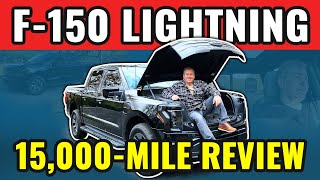 Ive Driven My Ford F150 Lightning 15000 Miles Heres The Good And The Bad [upl. by Eirellam959]