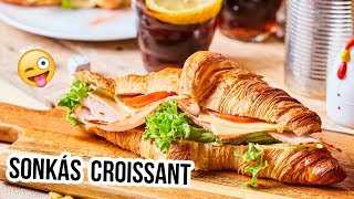 Croissant szendvics házi majonézzel felturbózva [upl. by Anirres]