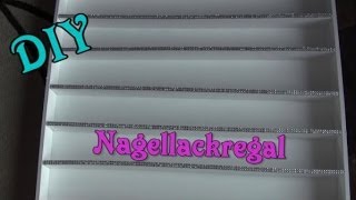 DIY stabiles Nagellackregal aus Holz selber machen wooden rack [upl. by Ealasaid60]