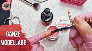 Komplette Modellage am Nagel inkl Maniküre  Tutorial 141 [upl. by Maryrose]