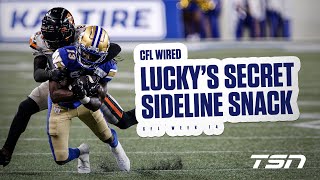 LUCKY WHITEHEAD SHOWS OFF HIS SECRET SIDELINE SNACK  MIC’D UP MOMENTS FROM THE BANJO BOWL [upl. by Zingg]