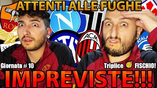 🥇 IL NAPOLI ✈️ ‼️ JUVE E MILAN SHOCK 🤯 LAZIO E FIORENTINA 😱 ATALANTA E ROMA 👍🏻 [upl. by Dann]