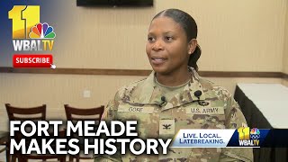 Fort Meade welcomes new commander marking first for the fort [upl. by Yarg341]