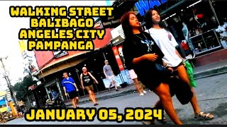 JANUARY 05 2024 WALKING STREET BALIBAGO ANGELES CITY PAMPANGA PHILIPPINES touristspot [upl. by Nethsa]