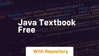 java textbook free [upl. by Otrebogad150]